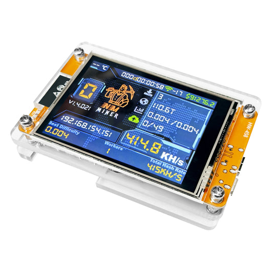 NMMiner V2 960KH/s Hashrate Bitcoin Lucky Miner 2.8 inch Smart Display ESP32-2432S028R DROOM