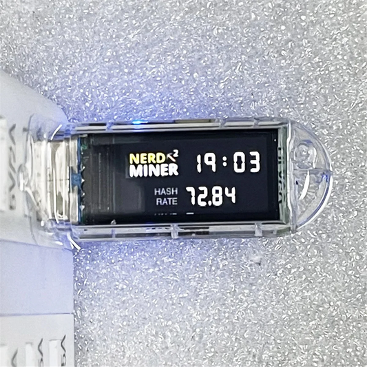 Mini BTC NerdMiner USB V2 74KH/S Lottery Miner with Display